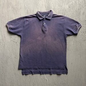 Vintage GAP Polo Shirt Small Purple 1990s Pique Cotton Short Sleeve Faded